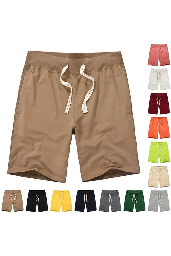 Men's Polyester Sports Shorts, Quick Dry Breathable Running Shorts, Athletic Gym Workout Shorts, Lightweight Stretchy Fitness Shorts, Summer Activewear Essentials | HAODEJW,Green 2XL