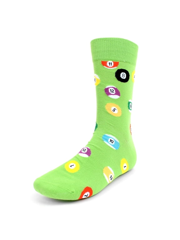 Men's Pool Billiards Novelty Socks 8 Ball