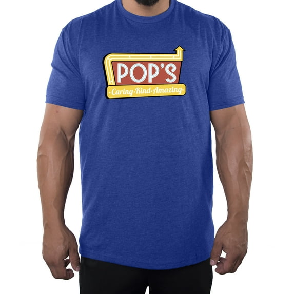 Men's Pop's Shirt, Caring Kind Amazon Graphic T-shirts, Fathers Day shirts - Royal MH200DAD S33 S
