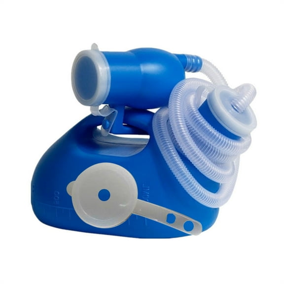 Men's Portable Urinal Bottle with Long Tube, 2000ml Spill-Proof Pee Pot for Bedridden, Travel, and Camping, Leak-Proof Lid & Easy Grip Handle