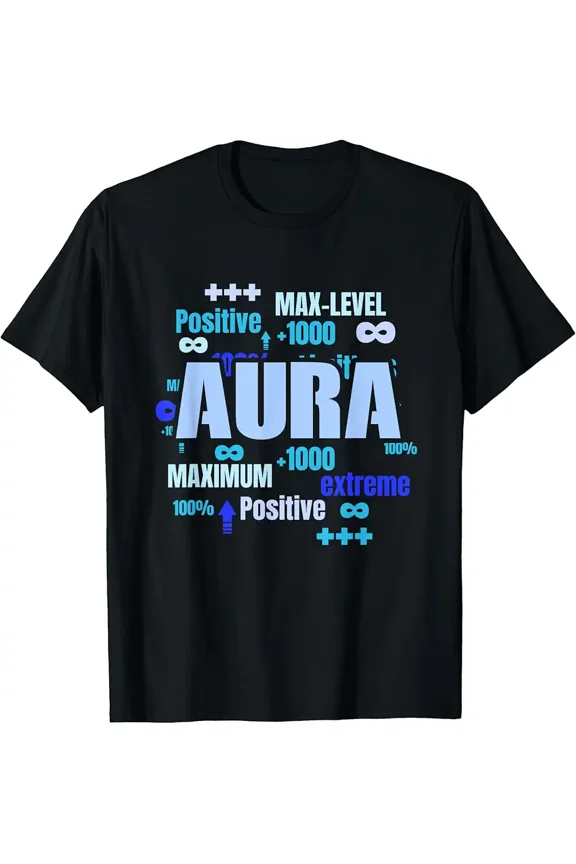 Men's Positive Aura Max Level Graphic T-Shirt