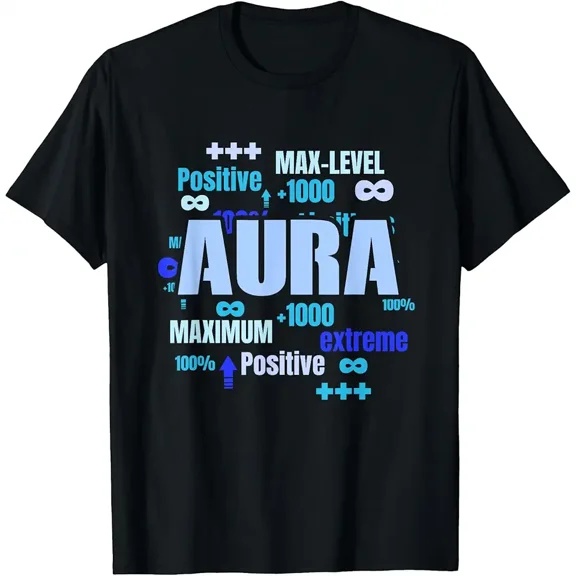 Men's Positive Aura Max Level Graphic T-Shirt