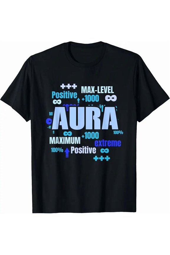 Men's Positive Aura Max Level Graphic T-Shirt