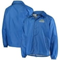 thumbnail image 1 of Men's Powder Blue Los Angeles Chargers Coaches Classic Raglan Full-Snap Windbreaker Jacket, 1 of 4