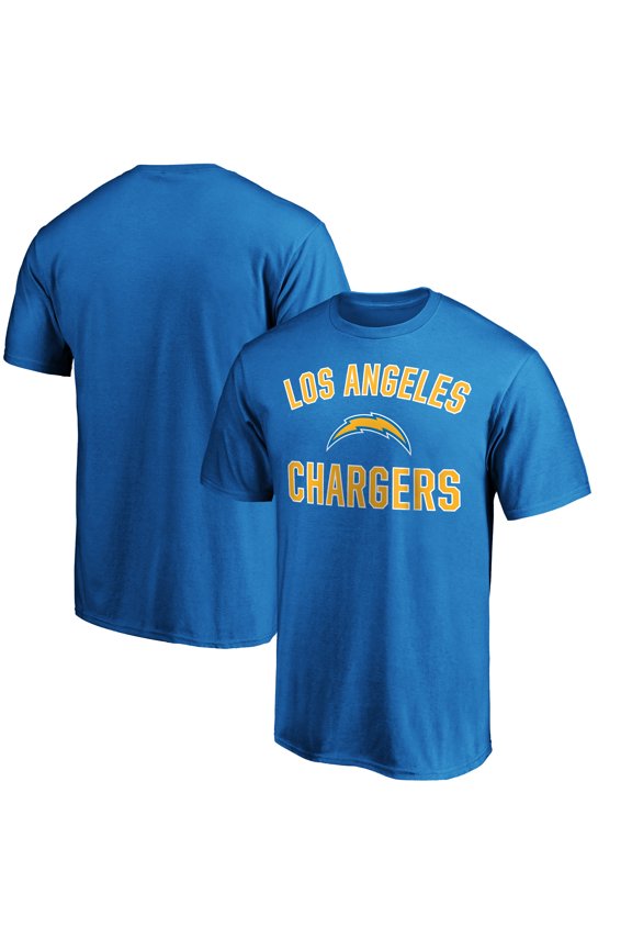 Men's Fanatics Powder Blue Los Angeles Chargers Victory Arch T-Shirt