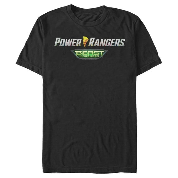 Men's Power Rangers Beast Morphers Logo Graphic Tee Black Small
