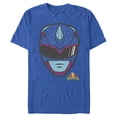 thumbnail image 1 of Men's Power Rangers Blue Ranger Helmet Graphic Tee Royal Blue Medium, 1 of 5