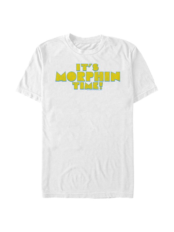 Men's Power Rangers Geometric Morphin Time Graphic Tee White Large