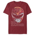 thumbnail image 1 of Men's Power Rangers Geometric Ranger  Graphic Tee Cardinal X Large, 1 of 4