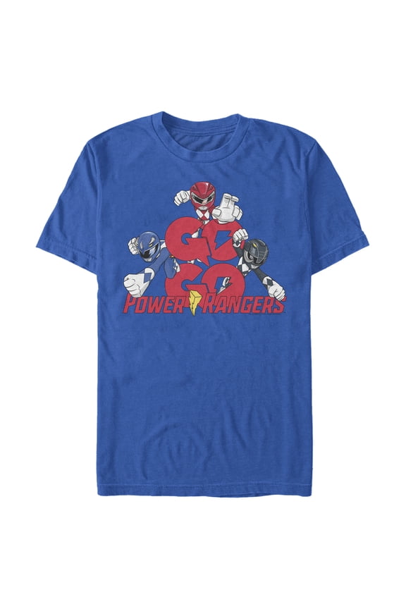 Men's Power Rangers Go Go Rangers Graphic Tee Royal Blue 3X Large