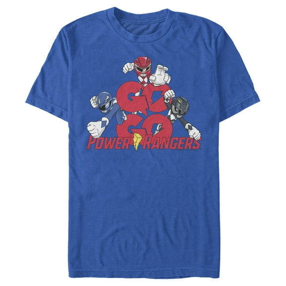 Men's Power Rangers Go Go Rangers  Graphic Tee Royal Blue Large