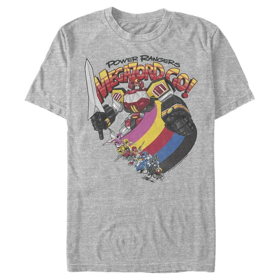 Men's Power Rangers Megazord Go Graphic Tee Athletic Heather Small