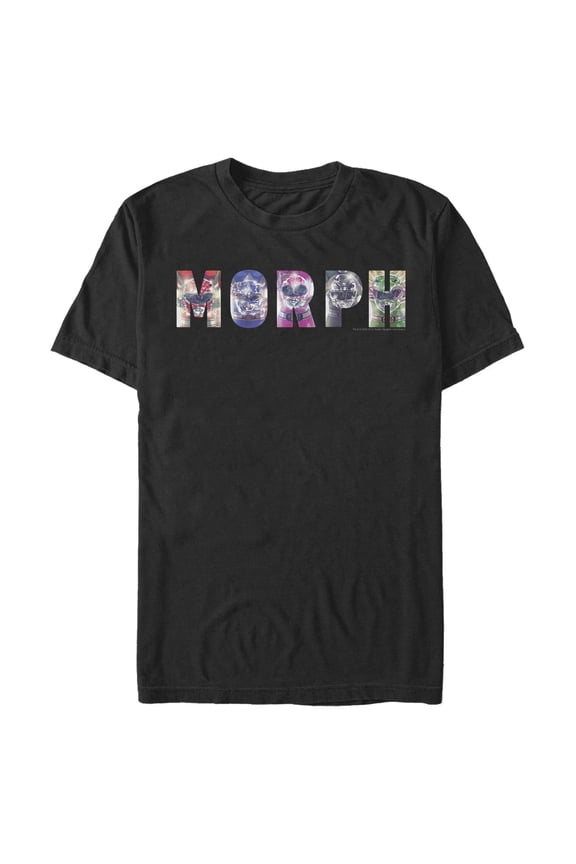 Men's Power Rangers Morph Team  Graphic Tee Black Medium