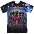 thumbnail image 1 of Men's Power Rangers Power Surge Sublimation T-shirt Small White, 1 of 2