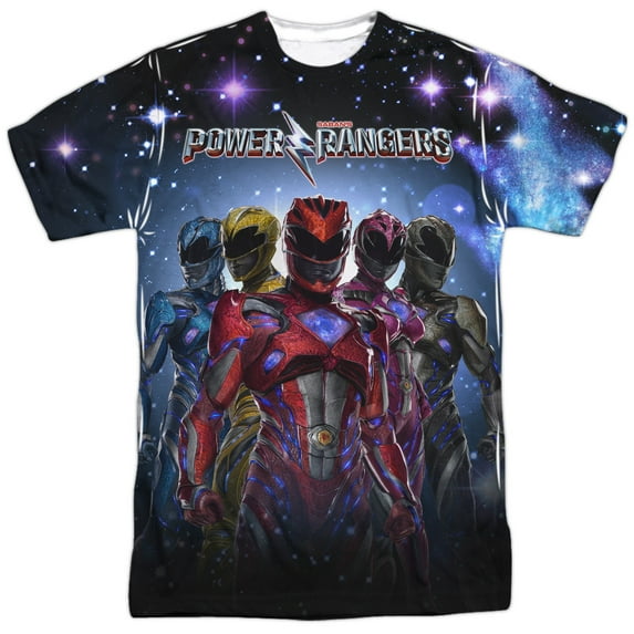 Men's Power Rangers Power Surge Sublimation T-shirt Small White