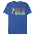 thumbnail image 1 of Men's Power Rangers Rainbow Text  Graphic Tee Royal Blue 3X Large, 1 of 4