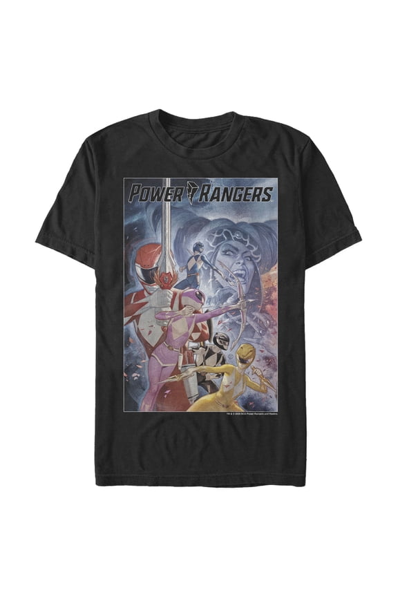 Men's Power Rangers Rita Repulsa Epic Poster  Graphic Tee Black Medium