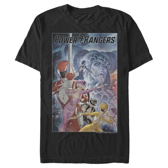 Men's Power Rangers Rita Repulsa Epic Poster Graphic Tee Black X Large