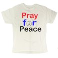 thumbnail image 1 of Men's Pray For Peace Paris Peace Sign T-Shirt (white, x-large), 1 of 1
