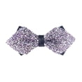 thumbnail image 1 of Men's Pre-Tied Sequin Bow Tie, Adjustable Glitter Bowtie, Wedding Party Accessories, Formal Event Bow Tie, Clip-On Sparkly Bowtie, Prom Night Bow Tie, Elegant Evening Wear - Purple, 1 of 4