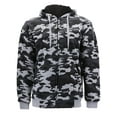 thumbnail image 1 of Men's Premium Athletic Soft Sherpa Lined Fleece Zip Up Hoodie Sweater Jacket (4026C - Grey, M), 1 of 2
