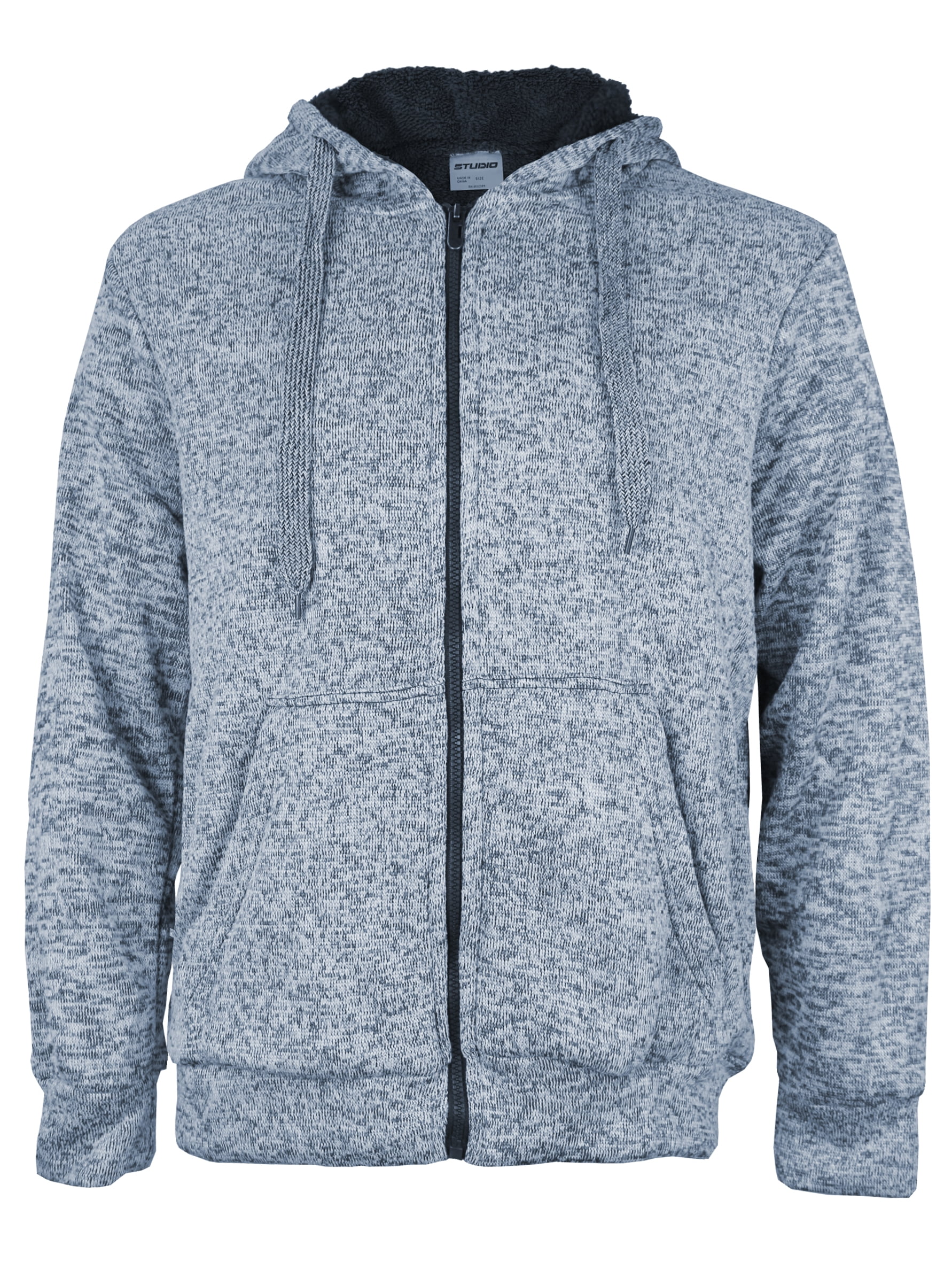 Men's Premium Athletic Soft Sherpa Lined Fleece Zip Up