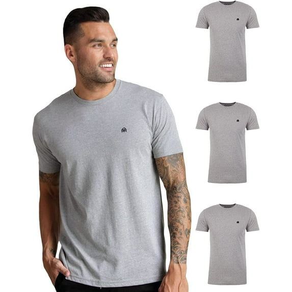 Men's Premium Basic Crewneck T-Shirt 3-Packs - Soft & Fitted S - 4XL