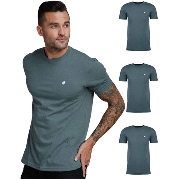 Men's Premium Basic Crewneck T-Shirt 3-Packs - Soft & Fitted S - 4XL