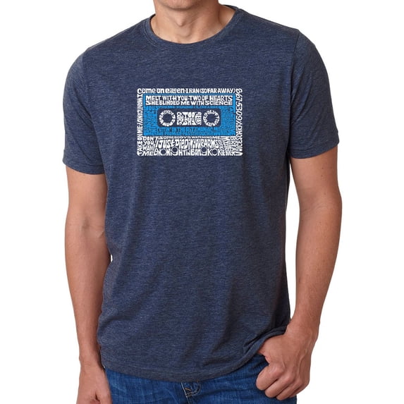 Men's Premium Blend Word Art T-shirt - 80s One Hit Wonders