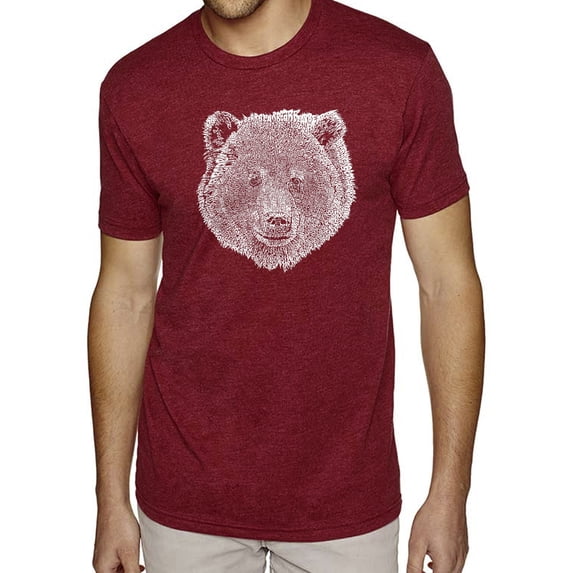 Men's Premium Blend Word Art T-shirt - Bear Face