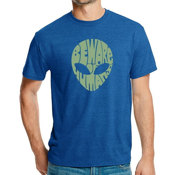 Men's Premium Blend Word Art T-shirt - Beware of Humans