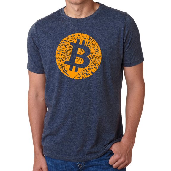Men's Premium Blend Word Art T-shirt - Bitcoin