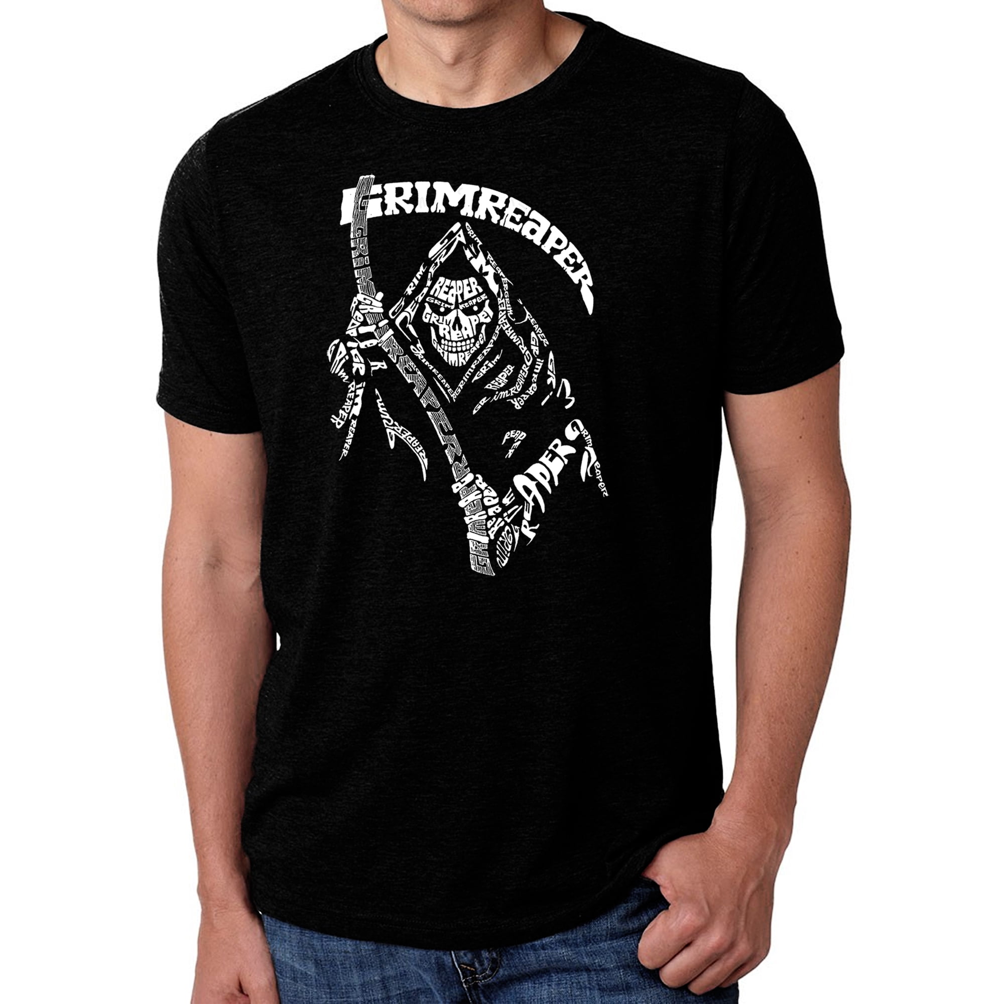 Men's Premium Blend Word Art T-shirt - Grim Reaper - Walmart.com