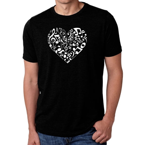 Men's Premium Blend Word Art T-shirt - Heart Notes