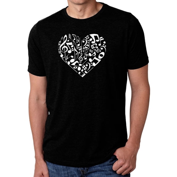 Men's Premium Blend Word Art T-shirt - Heart Notes