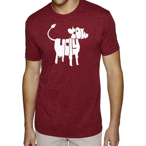 Men's Premium Blend Word Art T-shirt - Holy Cow