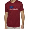 thumbnail image 1 of Men's Premium Blend Word Art T-shirt - Land of the Free American Flag, 1 of 2