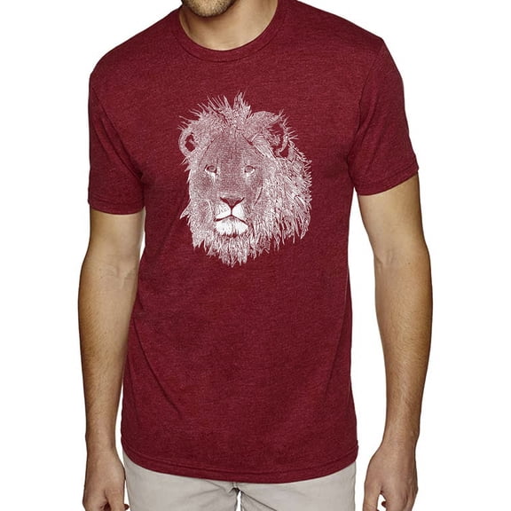 Men's Premium Blend Word Art T-shirt - Lion