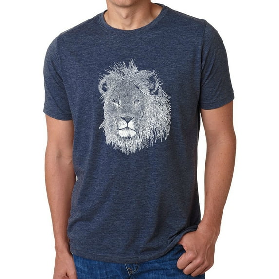 Men's Premium Blend Word Art T-shirt - Lion