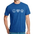 thumbnail image 1 of Men's Premium Blend Word Art T-shirt - Peace Love Cats, 1 of 2
