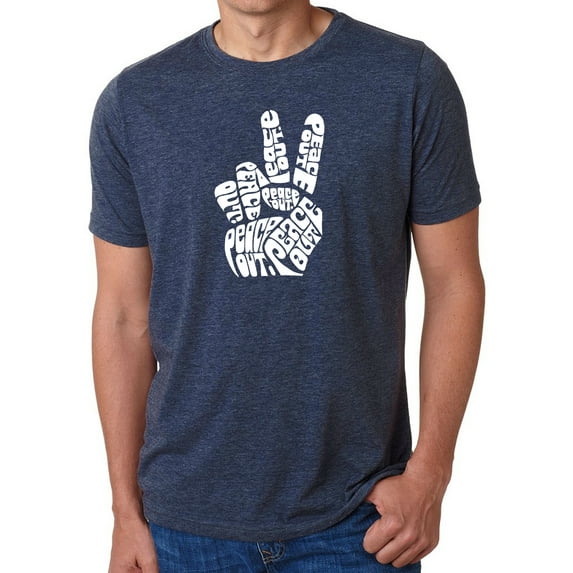 Men's Premium Blend Word Art T-shirt - Peace Out