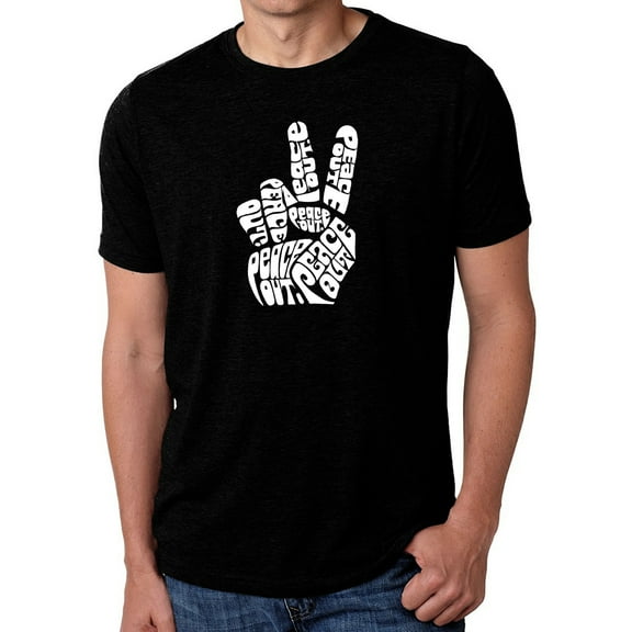 Men's Premium Blend Word Art T-shirt - Peace Out
