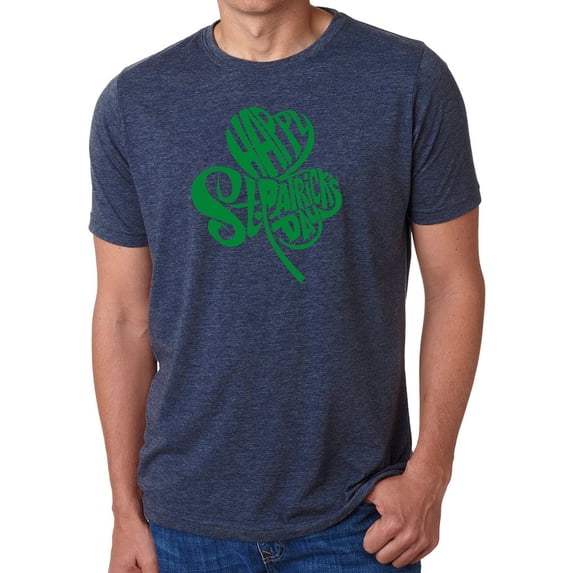 Men's Premium Blend Word Art T-shirt - St. Patrick's Day Shamrock