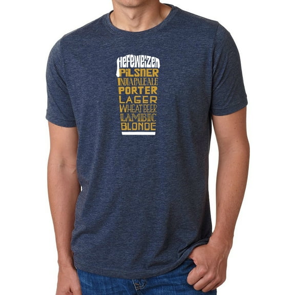 Men's Premium Blend Word Art T-shirt - Styles of Beer