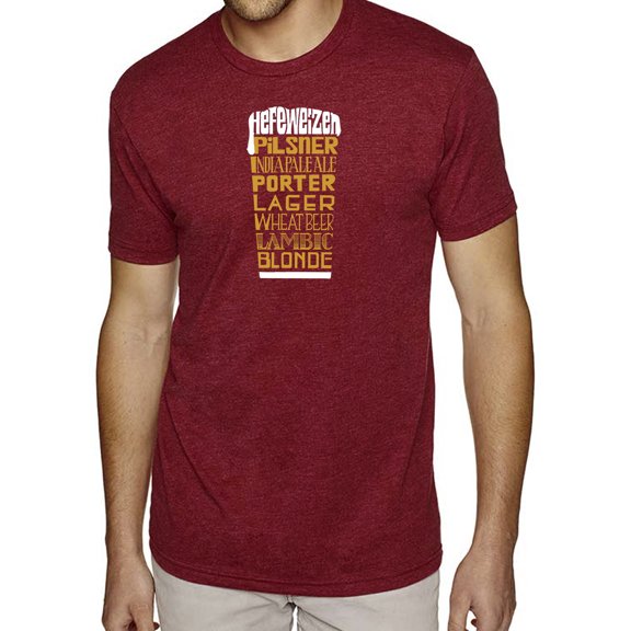 Men's Premium Blend Word Art T-shirt - Styles of Beer
