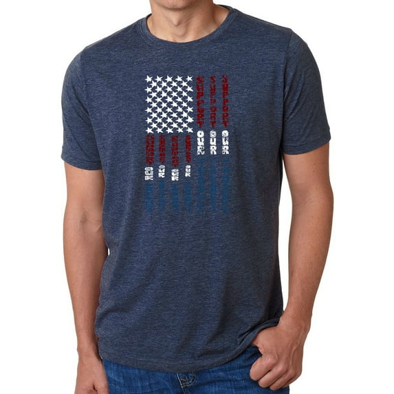 Men's Premium Blend Word Art T-shirt - Support our Troops
