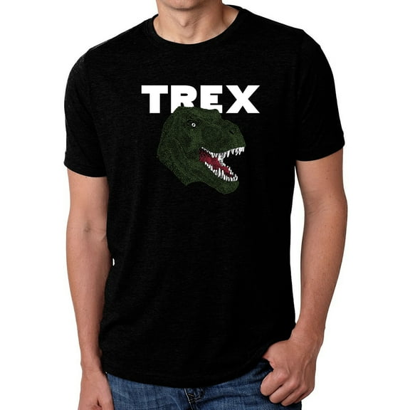 Men's Premium Blend Word Art T-shirt - T-Rex Head