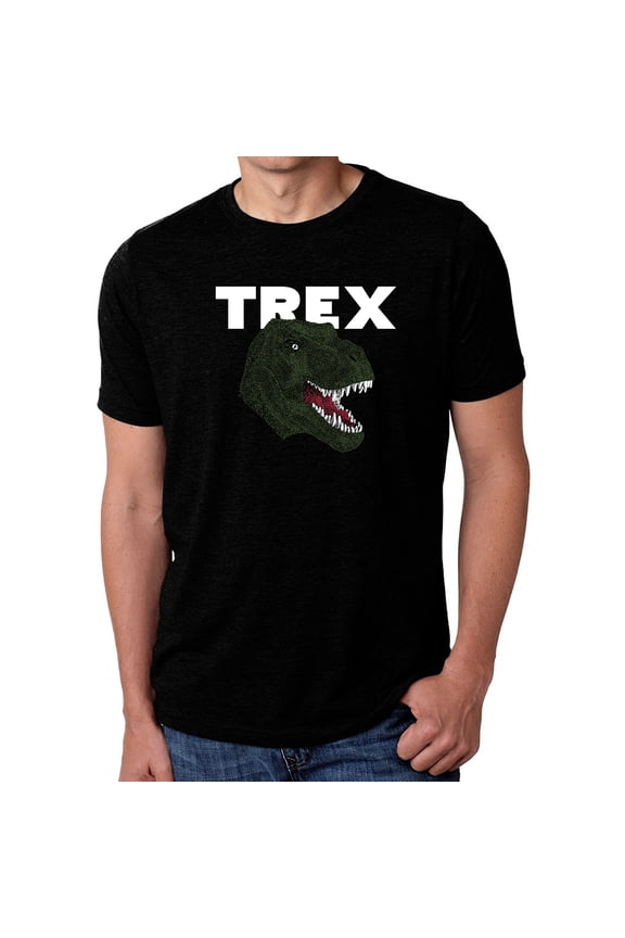 Men's Premium Blend Word Art T-shirt - T-Rex Head