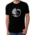 thumbnail image 1 of Men's Premium Blend Word Art T-shirt - Yin Yang Cat, 1 of 2