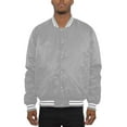 thumbnail image 1 of Men's Premium Classic Snap Button Baseball Letterman Varsity Bomber Jacket Windbreaker, 1 of 5